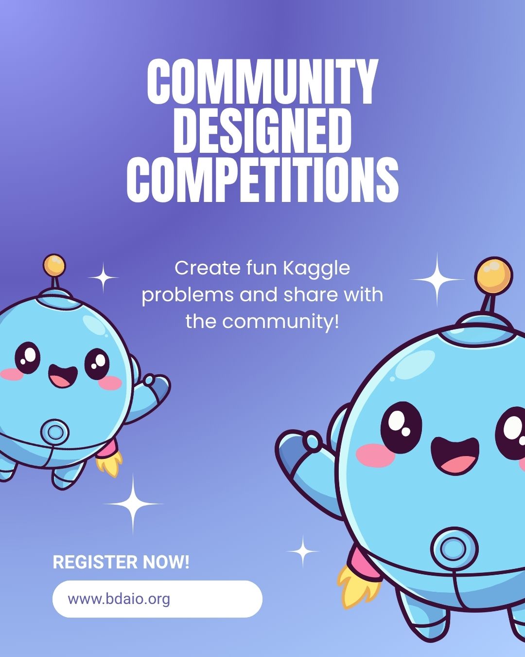 Community designed competitions poster